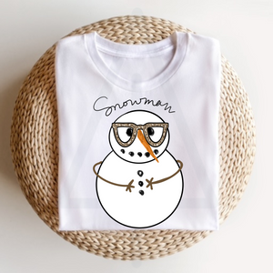 Snowman With Glasses (DTF/SUBLIMATION TRANSFER)