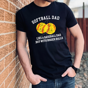 Softball Dad (White Ink) (DTF/SUBLIMATION TRANSFER)
