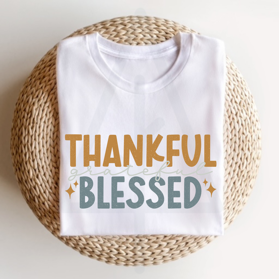 Thankful Grateful Blessed (DTF/SUBLIMATION TRANSFER)